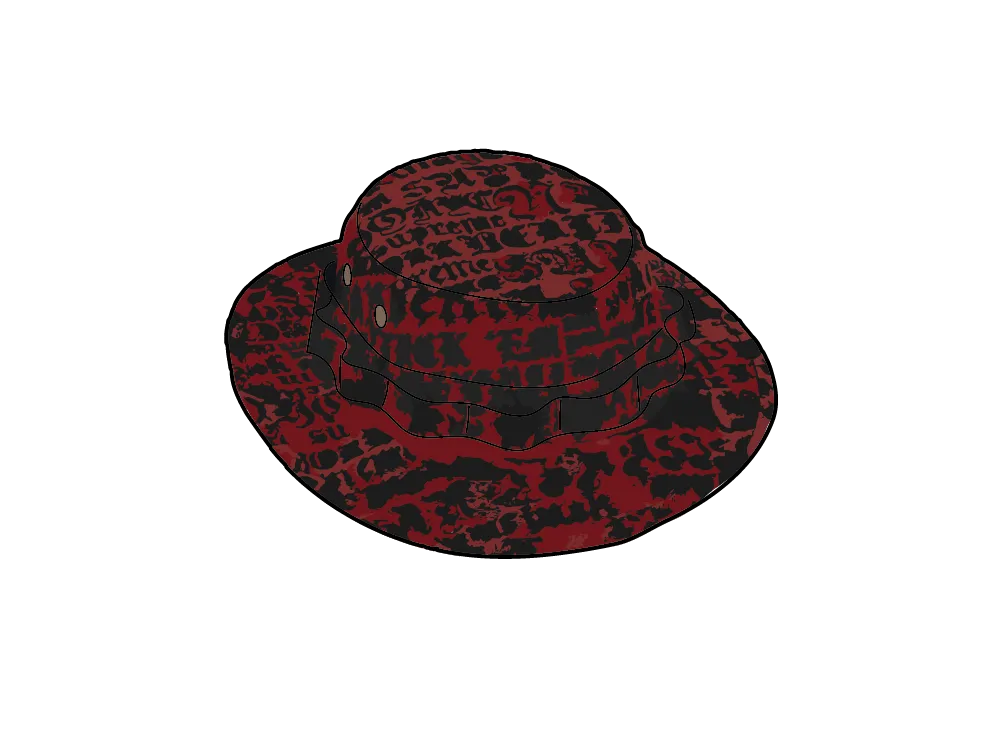 Supreme Cities Jacquard Boonie "Red"