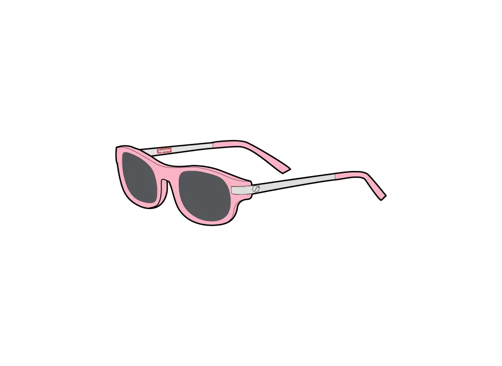 Supreme Walker Sunglasses "Pink"