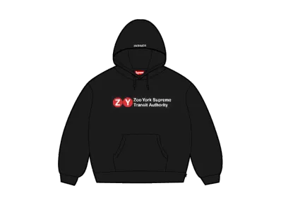 Supreme x Zoo York Hooded Sweatshirt "Black"