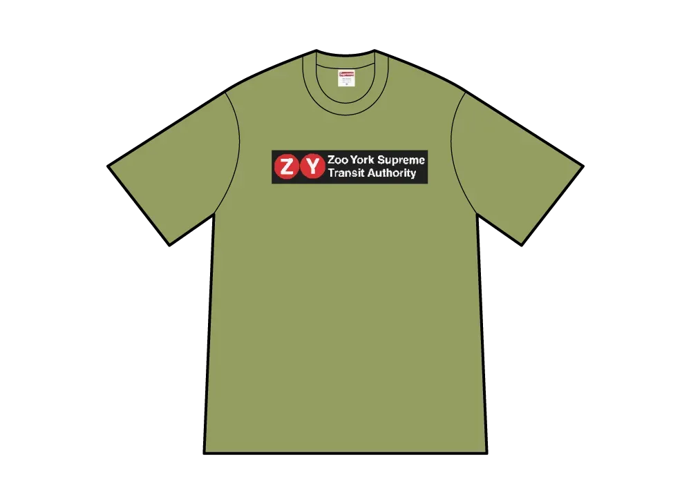 Supreme x Zoo York Transit Tee "Moss"