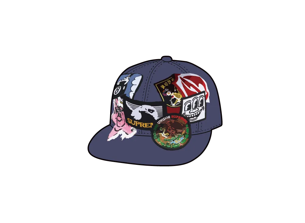 Supreme Patches 6-Panel "Navy"