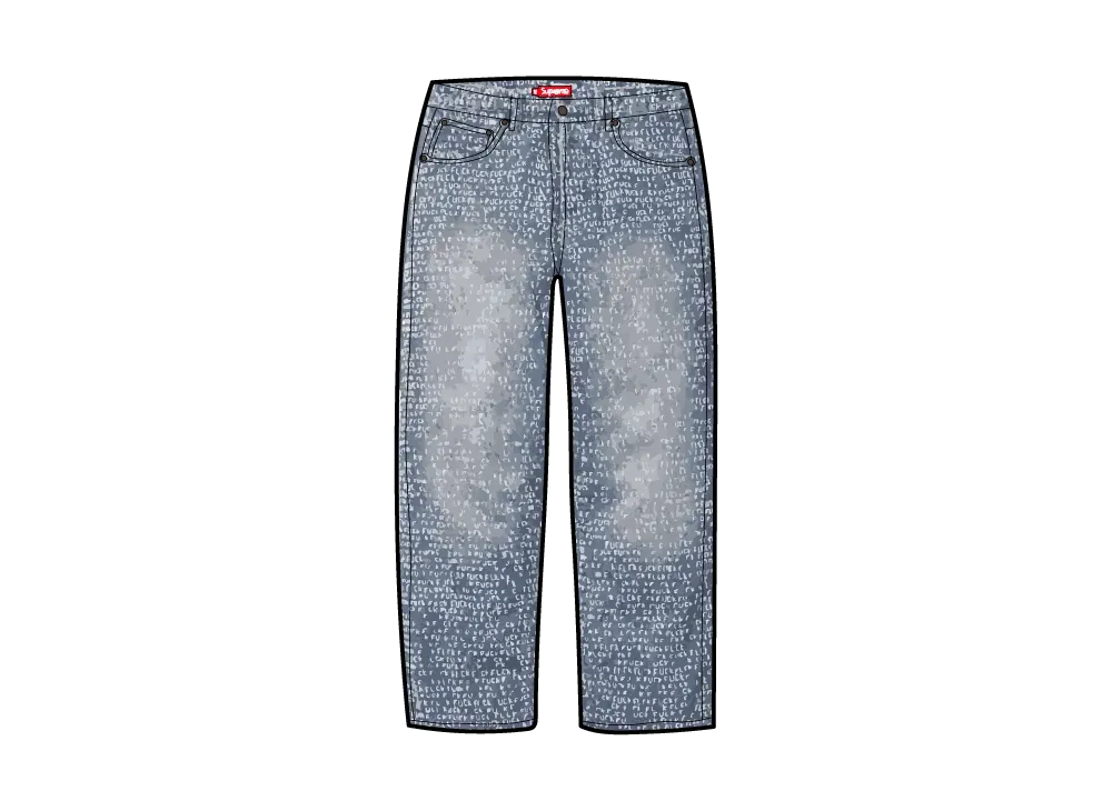 Supreme レギュラージーンズ ライトブルー size30 USA製