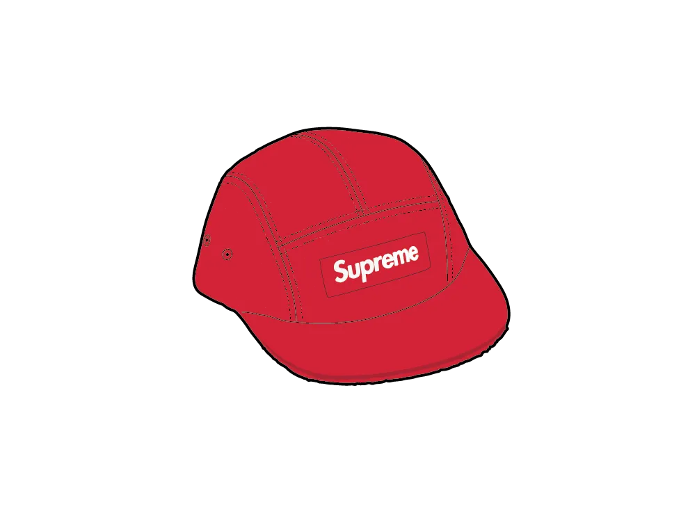 Supreme Reversible Terry Camp Cap "Red"