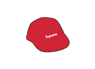 Supreme Reversible Terry Camp Cap "Red"