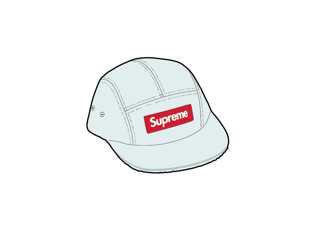 Supreme Reversible Terry Camp Cap "Light Blue"