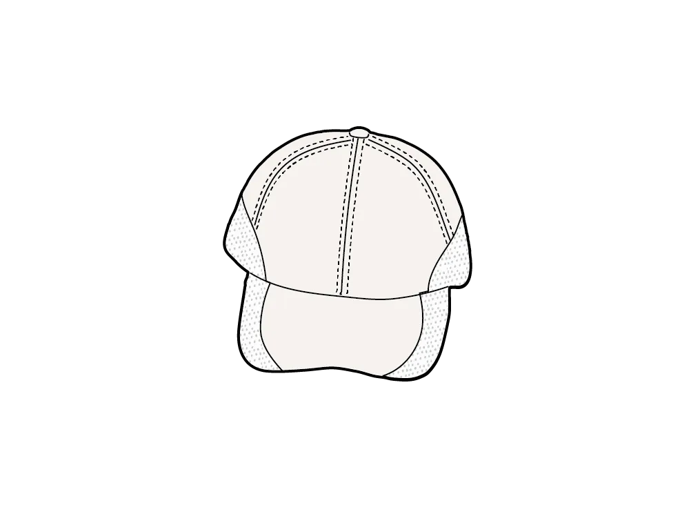 Supreme Cordura Mesh 6-Panel "White"