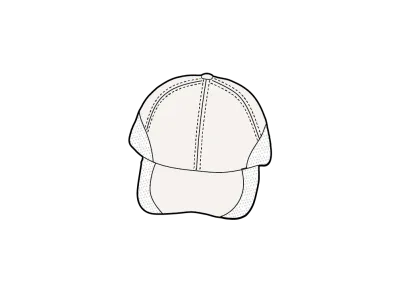 Supreme Cordura Mesh 6-Panel "White"