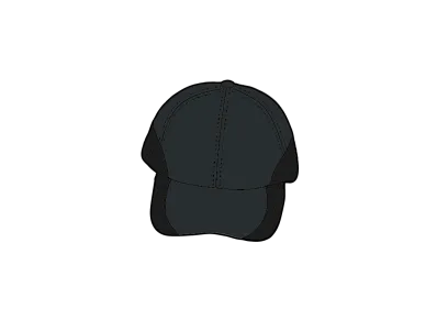 Supreme Cordura Mesh 6-Panel "Black"