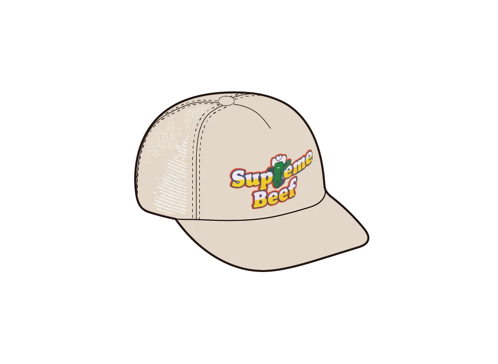 Supreme Beef Mesh Back 5-Panel "Tan"