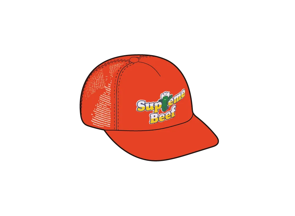 Supreme Beef Mesh Back 5-Panel "Orange"