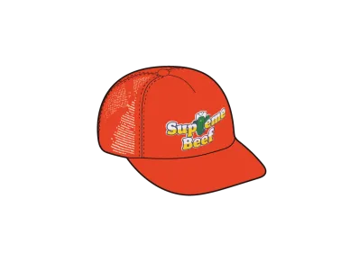 Supreme Beef Mesh Back 5-Panel "Orange"