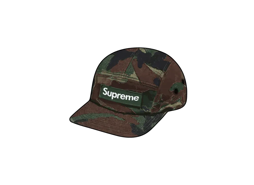 Supreme Layered Camo Camp Cap "Woodland Camo"