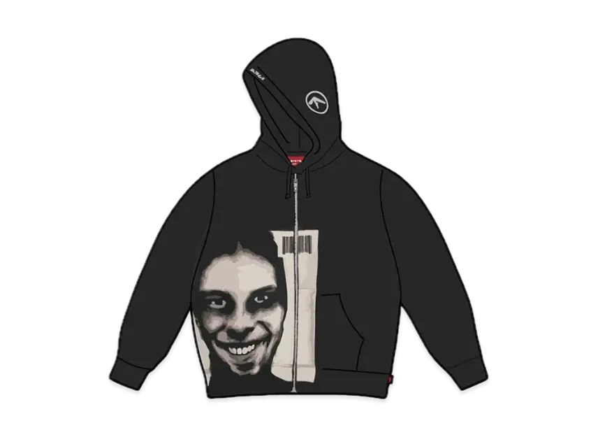Supreme x Aphex Twin Zip Up Hooded Sweashirt Supreme x Aphex Twin Zip Up Hooded Sweashirt