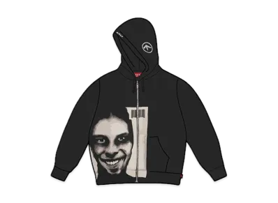 Supreme x Aphex Twin Zip Up Hooded Sweashirt "Black"