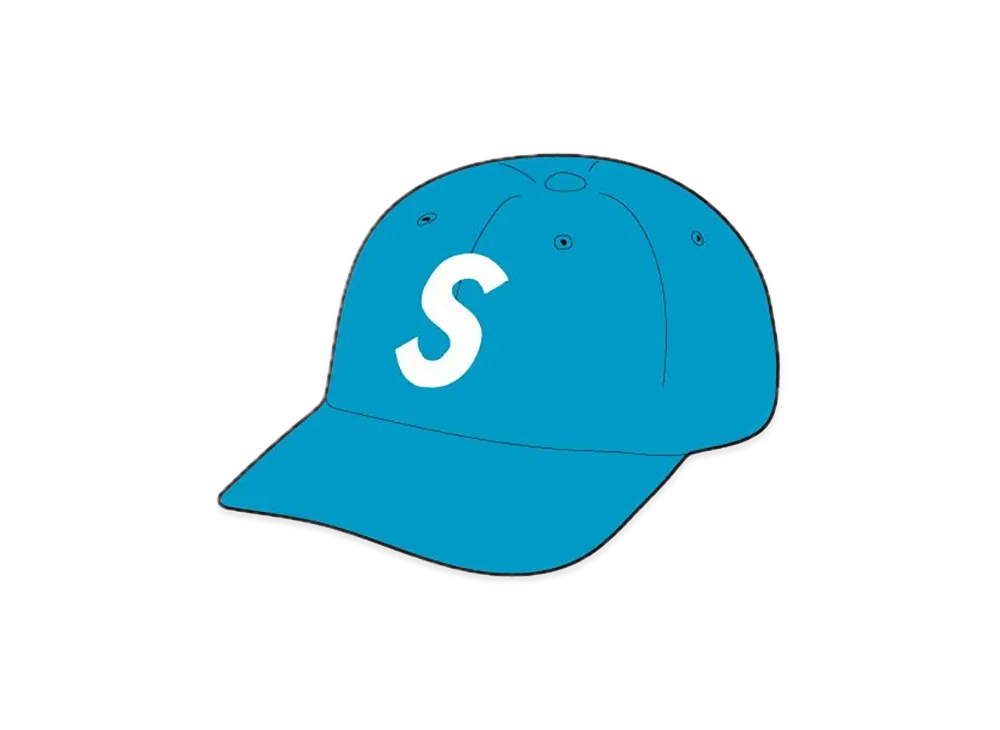 Supreme Pigment Coated S Logo 6-Panel "Blue"