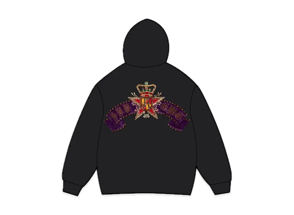Supreme Crest Zip Up Hooded Sweatshirt "Black"