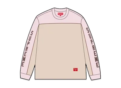 Supreme Paneled Piping L/S Top "Tan"