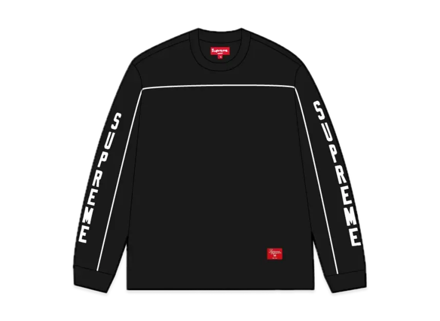 Supreme Paneled Piping L/S Top Supreme Paneled Piping L/S Top