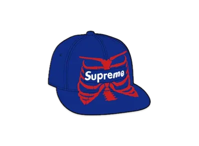 Supreme Bones Box Logo New Era "Royal"
