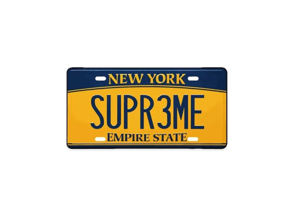 Supreme License Plate "Multi"