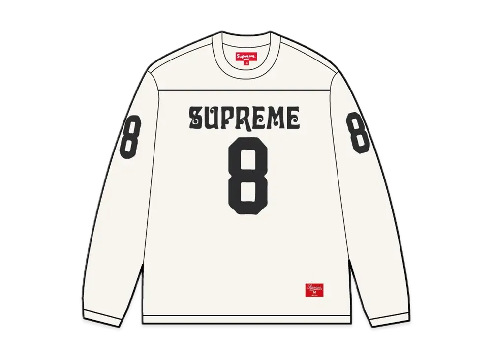 Supreme Affiliated L/S Football Top "White"