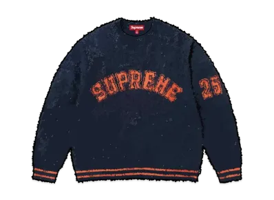 Supreme Textured Arc Sweater "Navy"