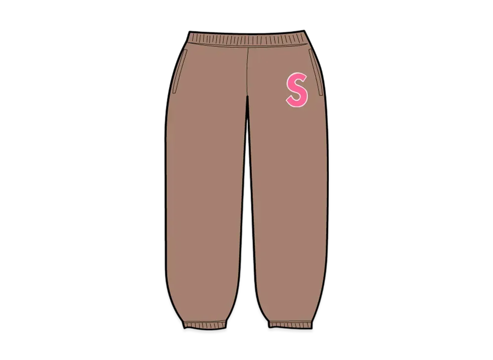 Supreme S Logo Sweatpant "Dusty Brown"