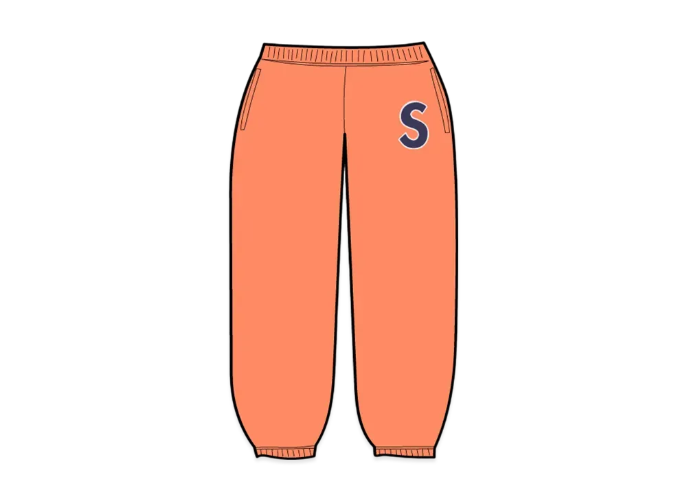 Supreme S Logo Sweatpant "Bright Orange"