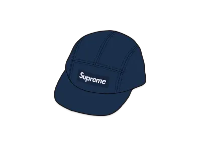 Supreme Washed Chino Twill Camp Cap "Indigo"
