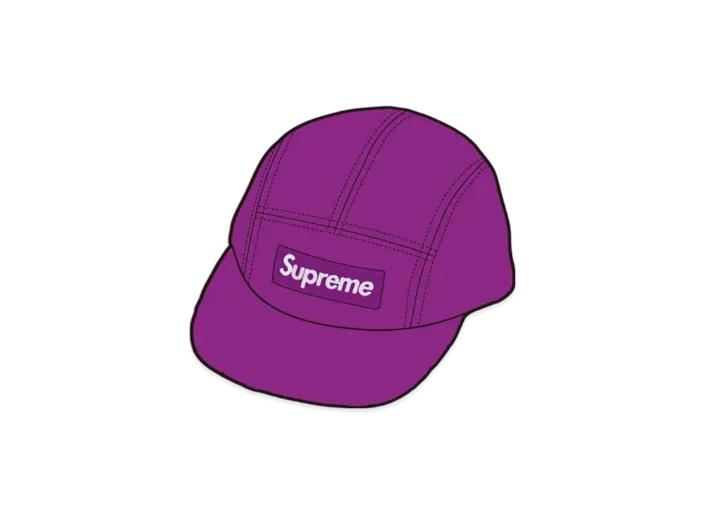 Supreme Washed Chino Twill Camp Cap "Purple"
