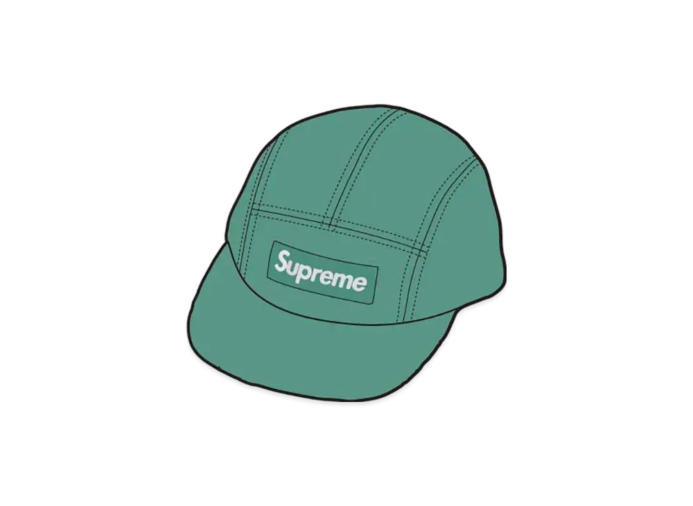 Supreme Washed Chino Twill Camp Cap "Sage"