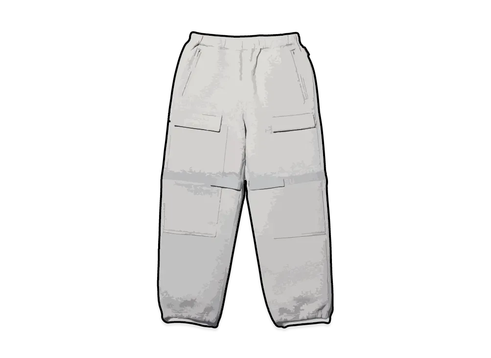 Supreme x Marithe + Francois Girbaud Shuttle Tape Cargo Sweatpant "Heather Grey"