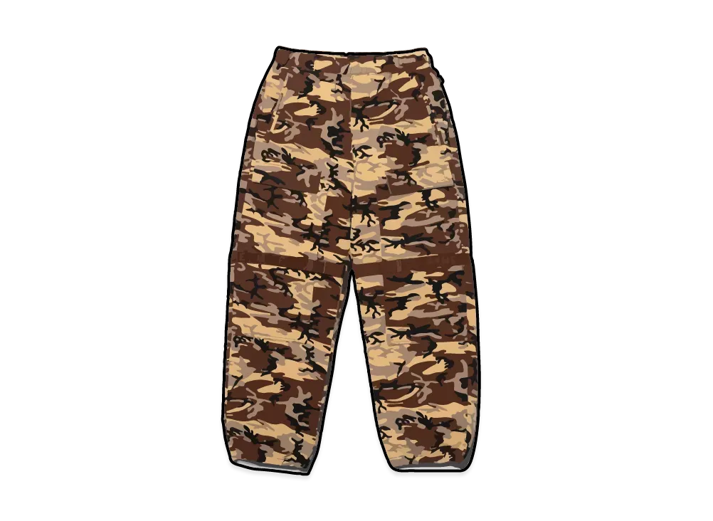Supreme x Marithe + Francois Girbaud Shuttle Tape Cargo Sweatpant "Camo"