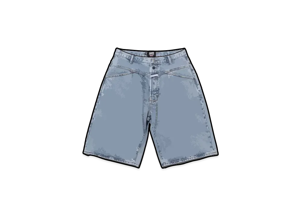 Supreme x Marithe + Francois Girbaud X-Seam Baggy Denim Short "Washed Indigo"