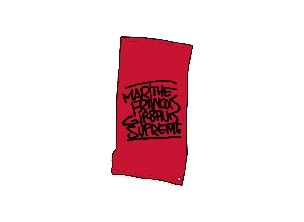 Supreme x Marithe + Francois Girbaud Compressed Towel "Red"