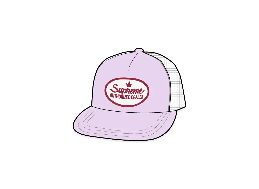 Supreme Authorized Mesh Back 5-Panel "Lavender" (25SS)