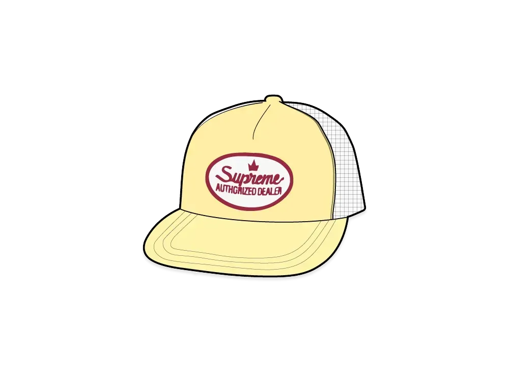 Supreme Authorized Mesh Back 5-Panel "Yellow" (25SS)