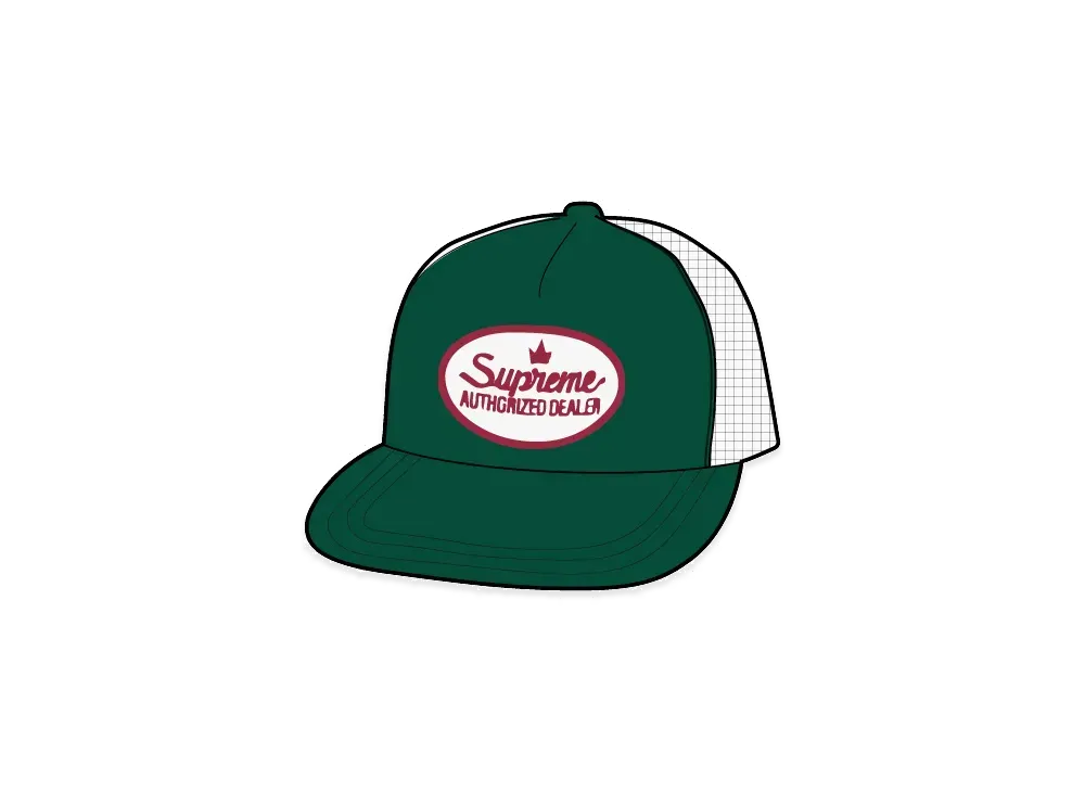 Supreme Authorized Mesh Back 5-Panel "Green" (25SS)