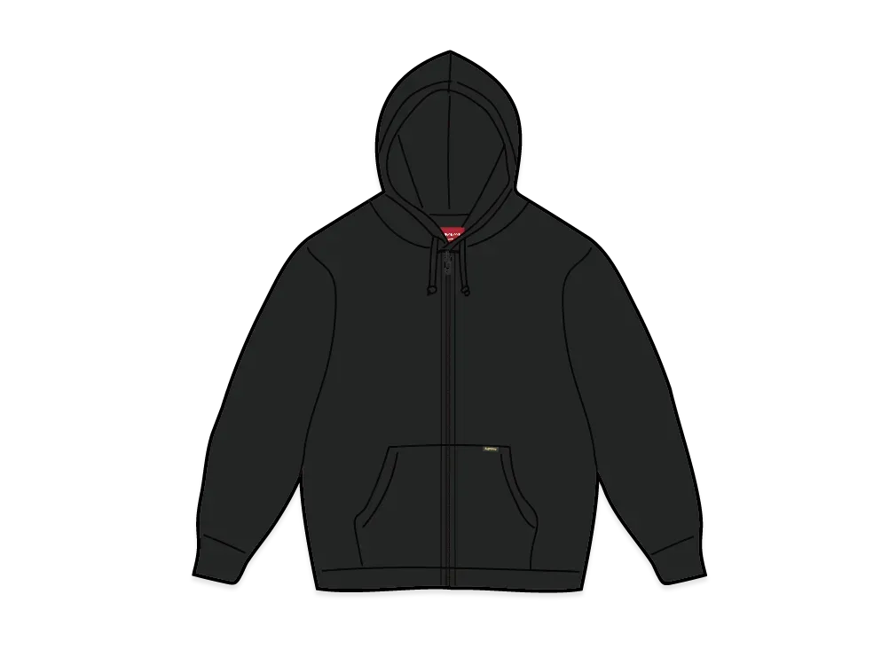 Supreme Work Zip Up Hooded Sweatshirt "Black"