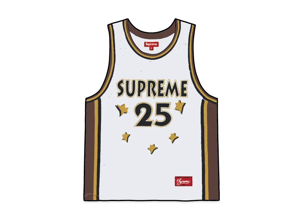 Supreme All Star Basketball Jersey "White"