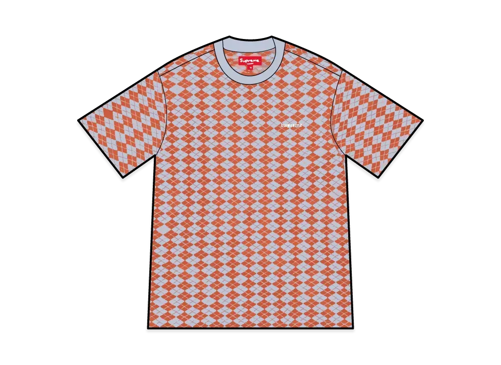 Supreme Diamond Jacquard S/S Top "Orange"