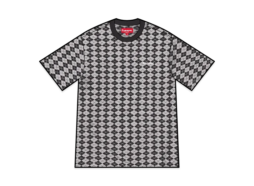 Supreme Diamond Jacquard S/S Top "Black"