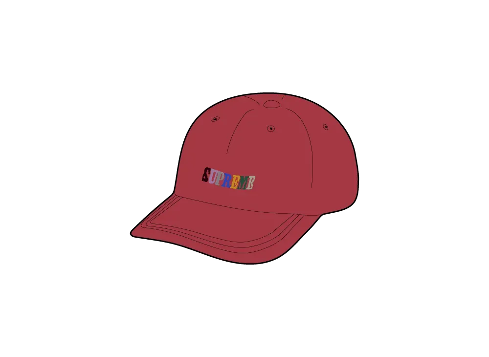 Supreme Pigment Dye 6-Panel "Red"