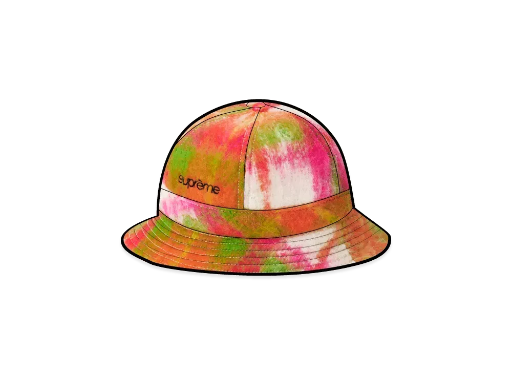 Supreme Mohair Plaid Bell Hat "Multi"
