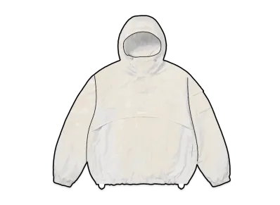 Supreme Reflective Ripstop Anorak "White"