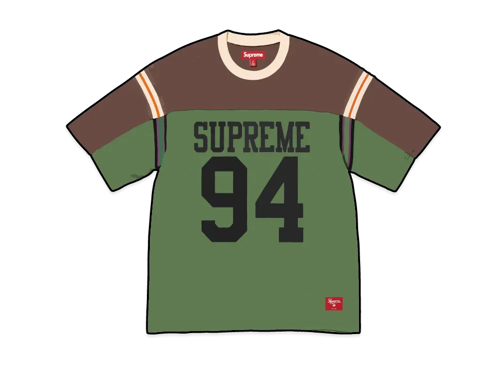 Supreme Split S/S Football Top "Green"
