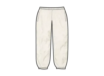 Supreme Reflective Ripstop Track Pant "White"