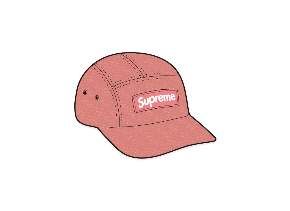 Supreme Denim Camp Cap "Pink"