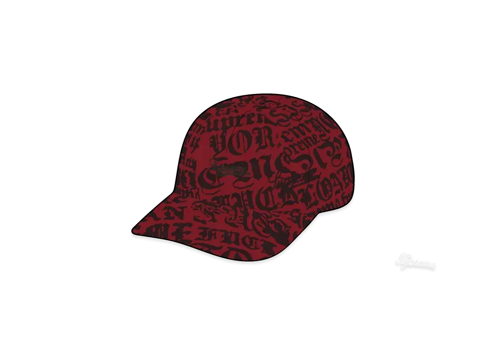 Supreme Cities Jacquard 6-Panel "Red"