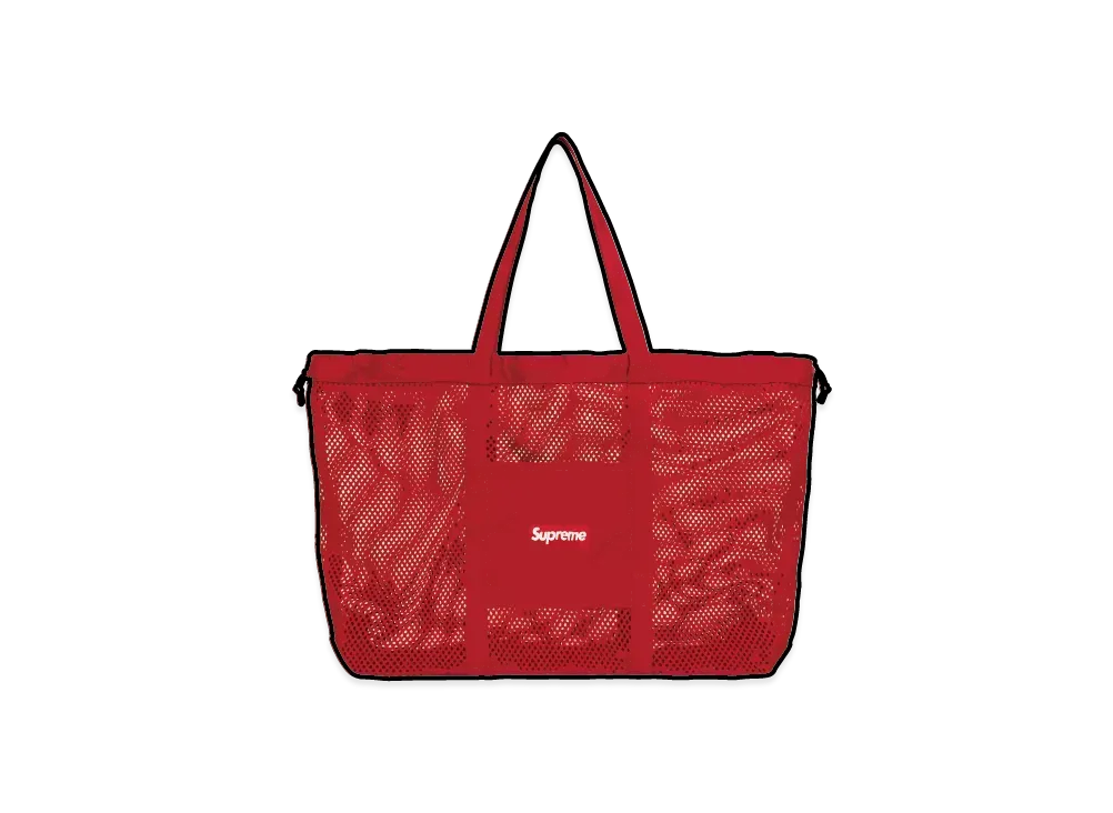 Supreme Mesh Tote Bag "Red"